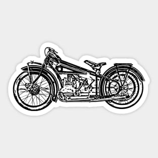 R37 Bike Sketch Art Sticker